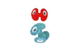 四通帶灋(fa)蘭內(nèi)(nei)襯(chen)PTFE(F4)或(huo)ETFE(F4)